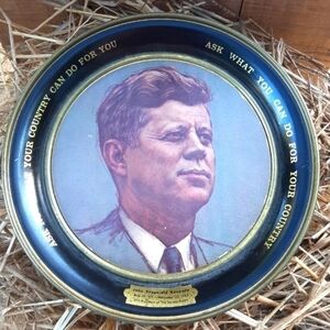 Vintage President John Fitzgerald Kennedy Wall Tin.